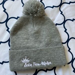 Zeta Tau Alpha pom pom hat